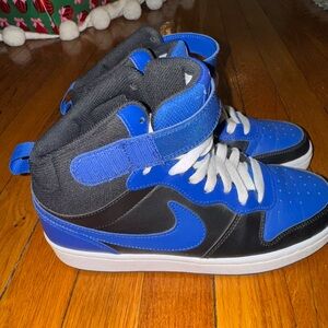 Kids High-Top Sneakers in Blue and Black Air Force